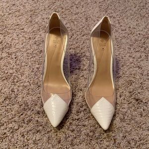 White and Clear Heels from Call It Spring